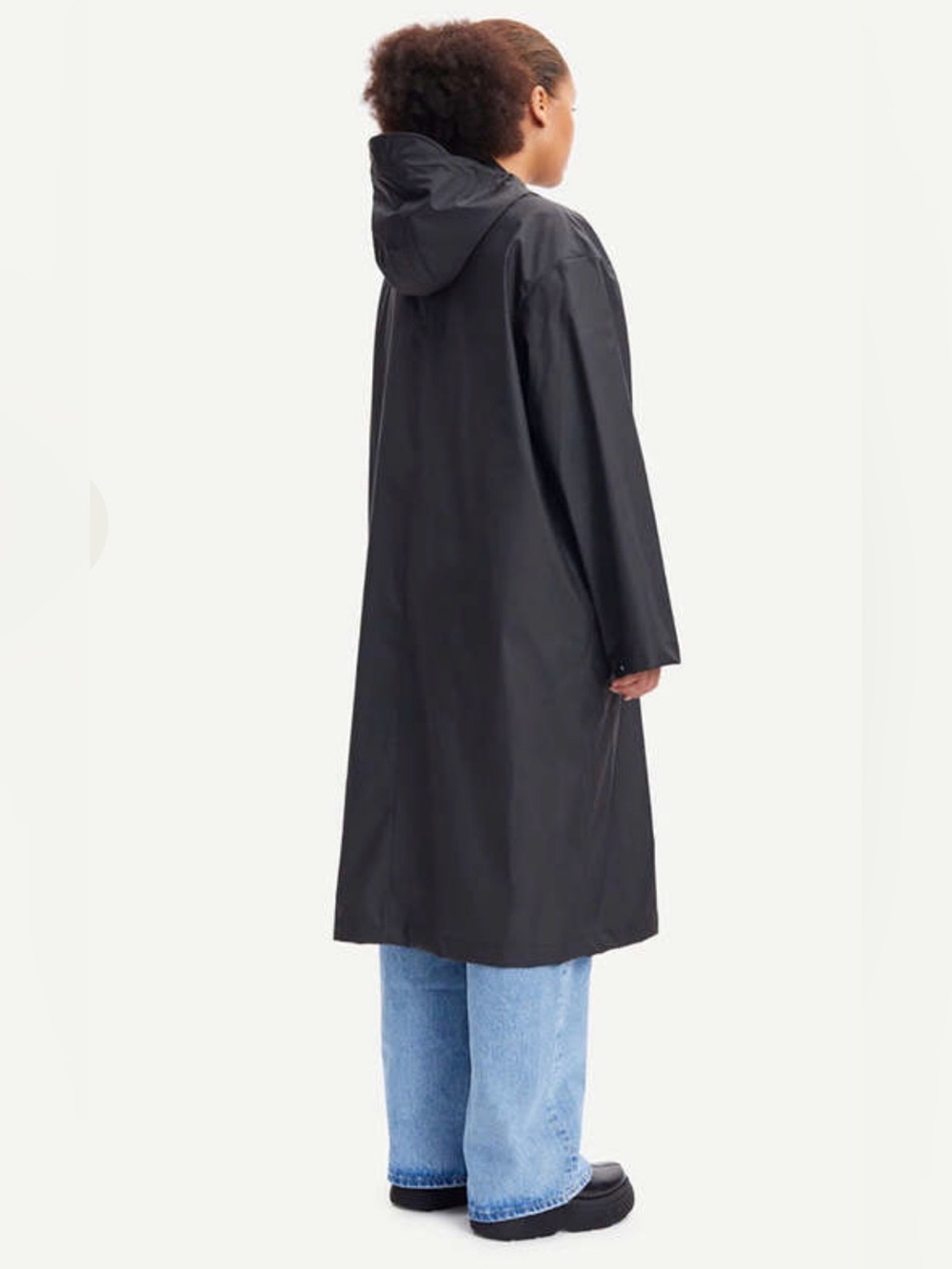 Samsoe Samsoe Stala Long Raincoat Jacket Black , Small - Picture 5 of 15